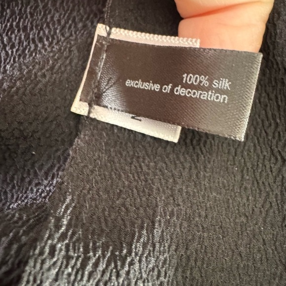 Express Bolero Jacket 100% Silk Embroidered Beaded size XS X-Small - Picture 7 of 7